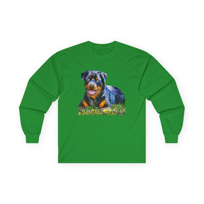 Rottweiler 'Lina' Unisex Cotton Long Sleeve Tee