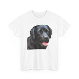 Black Labrador Retriever 'Rizzo' Unisex Heavy Cotton Tee