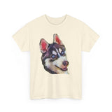 Siberian Husky 'Iditarod' Unisex Heavy Cotton Tee