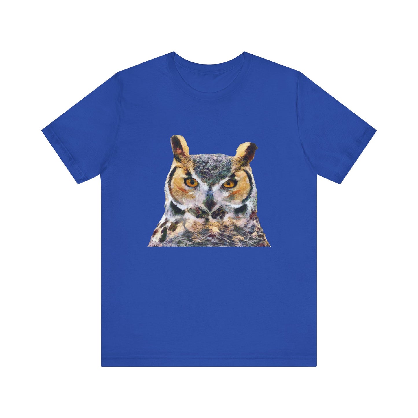 Great Horned Owl 'Hooty' - Unisex Jersey Short Sleeve Tee