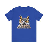 Great Horned Owl 'Hooty' - Unisex Jersey Short Sleeve Tee