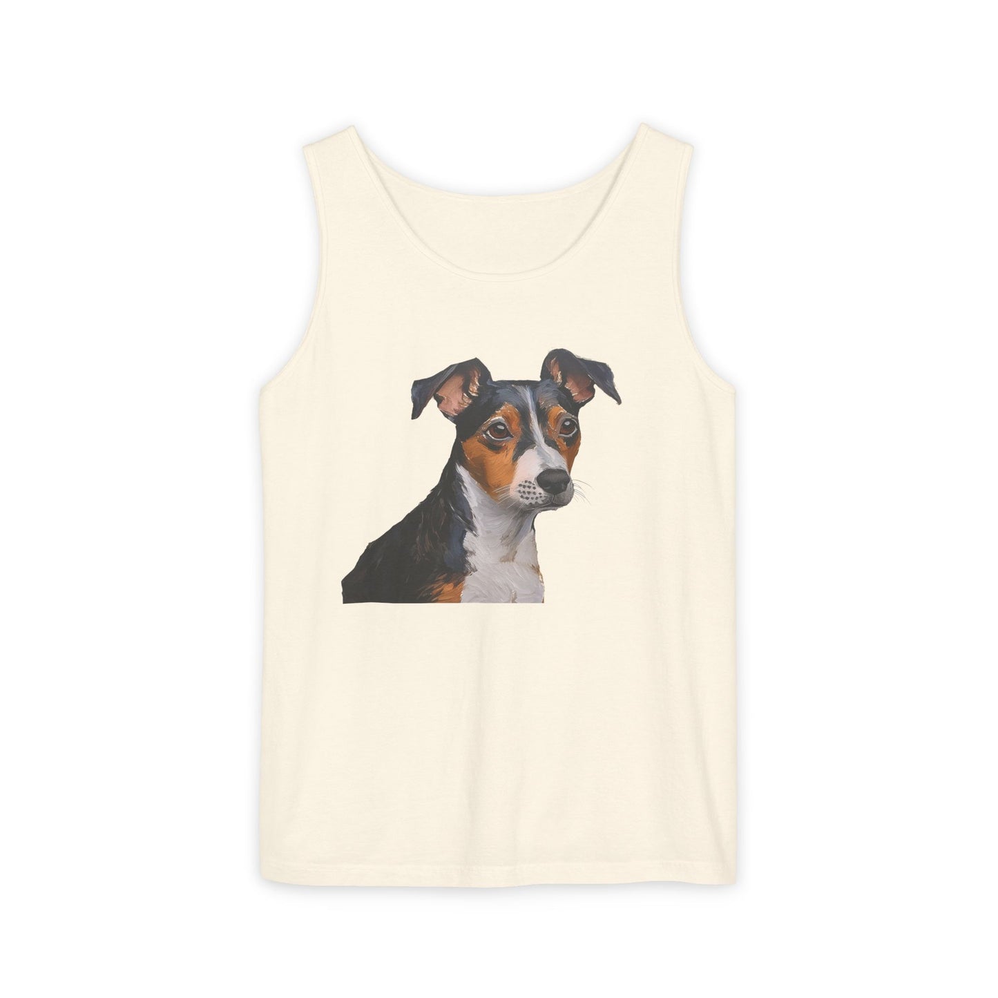 Teddy Roosevelt Terrier Unisex Relaxed Fit Garment-Dyed Tank Top