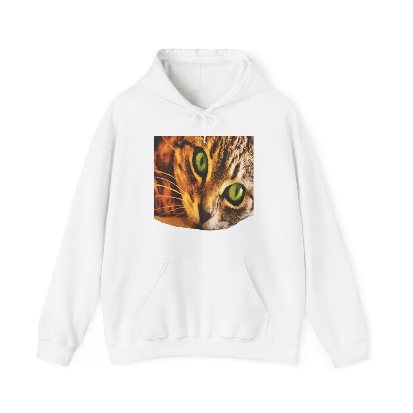 Wide-eye Cat - Unisex 50/50 Hoodie