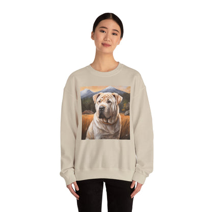 Chinese Shar-Pei Unisex 50/50 Crewneck Sweatshirt