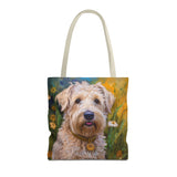 Soft Coated Wheaten Terrier Polyester Tote Bag (AOP)