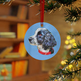 English Cocker Spaniel 'Tango' Metal Ornaments