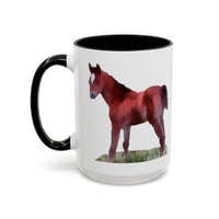 Horse 'Contata' Accent Coffee Mug - Playful Brew Companion