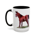 Horse 'Contata' Accent Coffee Mug - Playful Brew Companion