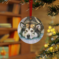 Malamute Metal Ornaments