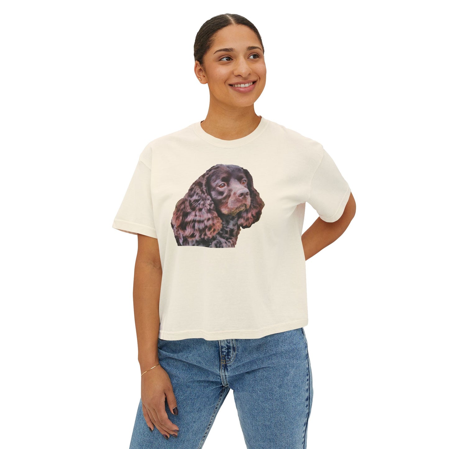 American Water Spaniel Women's Oversized Boxy Tee