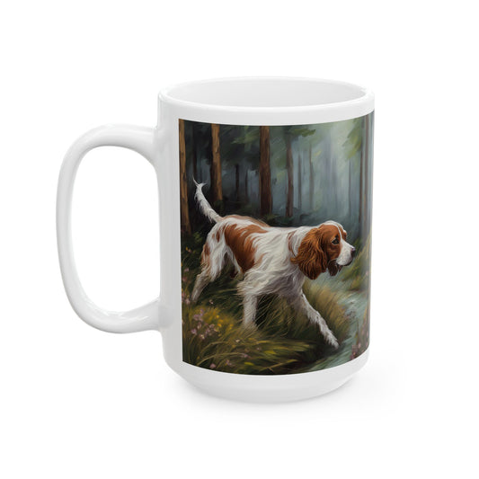 Irish Red & White Setter Ceramic Mug - Personalize Your Sip