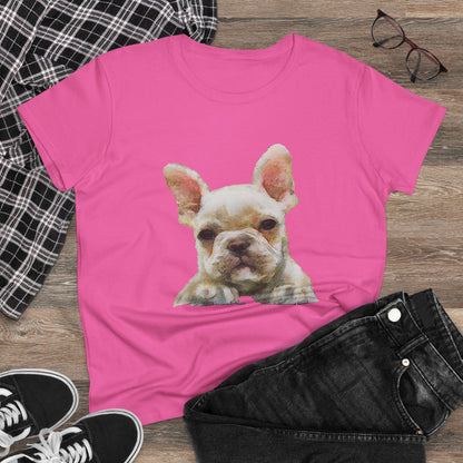 French Bulldog 'Bouvier' Women's Midweight Cotton Tee