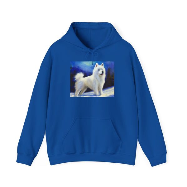 American Eskimo Dog. - Unisex 50/50 Hooded Sweatshirt