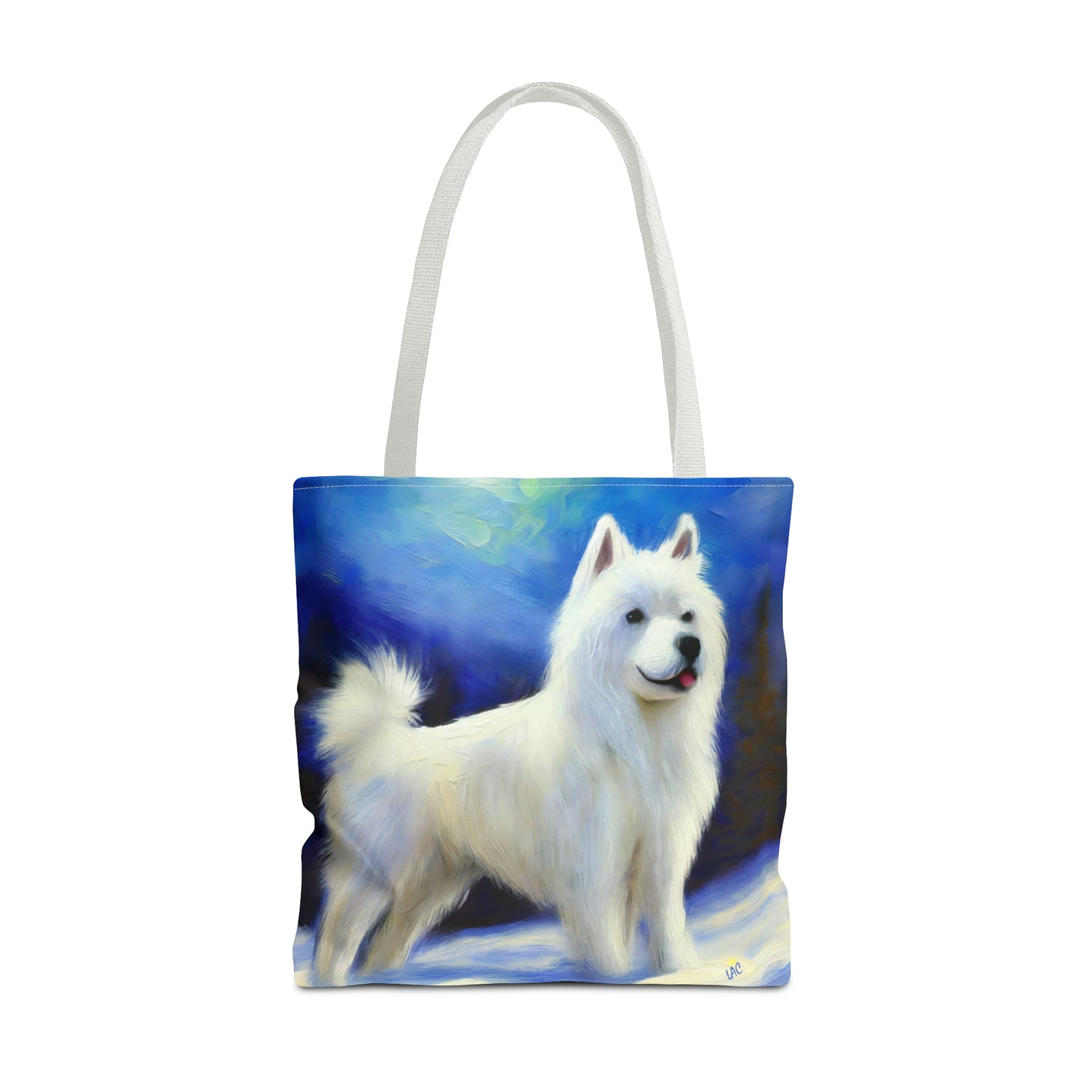 The Enchanted American Eskimo Dog Tote Bag