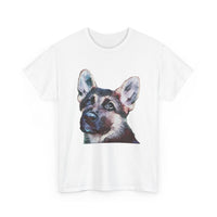 German Shepherd 'Sly' Unisex Heavy Cotton Tee