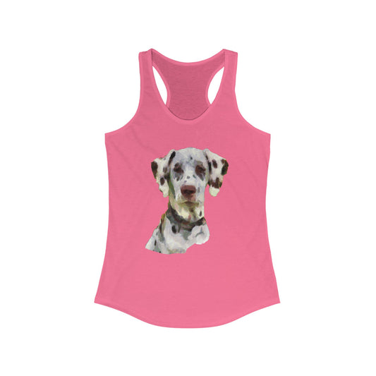 Dalmatian 'Impressionistic' Women's Racerback Tank