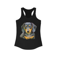 Dachshund 'Doxie #2' Women's Racerback Tank