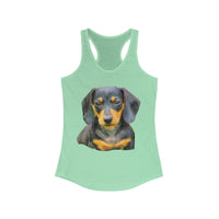 Dachshund 'Doxie #2' Women's Racerback Tank