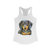 Dachshund 'Doxie #2' Women's Racerback Tank