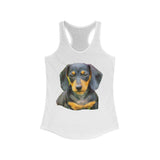 Dachshund 'Doxie #2' Women's Racerback Tank