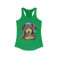 Dachshund 'Doxie #2' Women's Racerback Tank