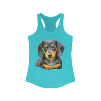 Dachshund 'Doxie #2' Women's Racerback Tank