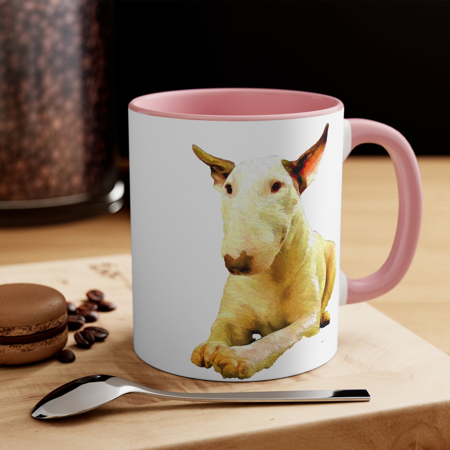 English Bull Terrier Ceramic Accent Coffee Mug, 11oz