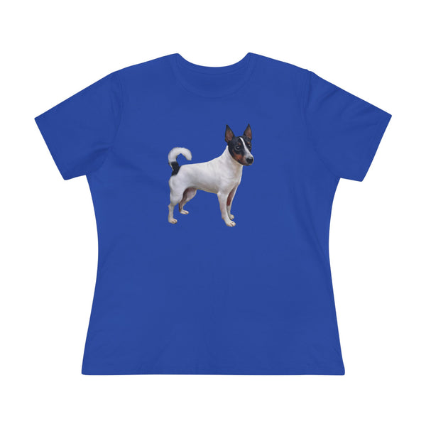 Japanese Terrier  -  Relaxed Fit  Women's Cotton Tee - Perfect Gift for Dog Lovers