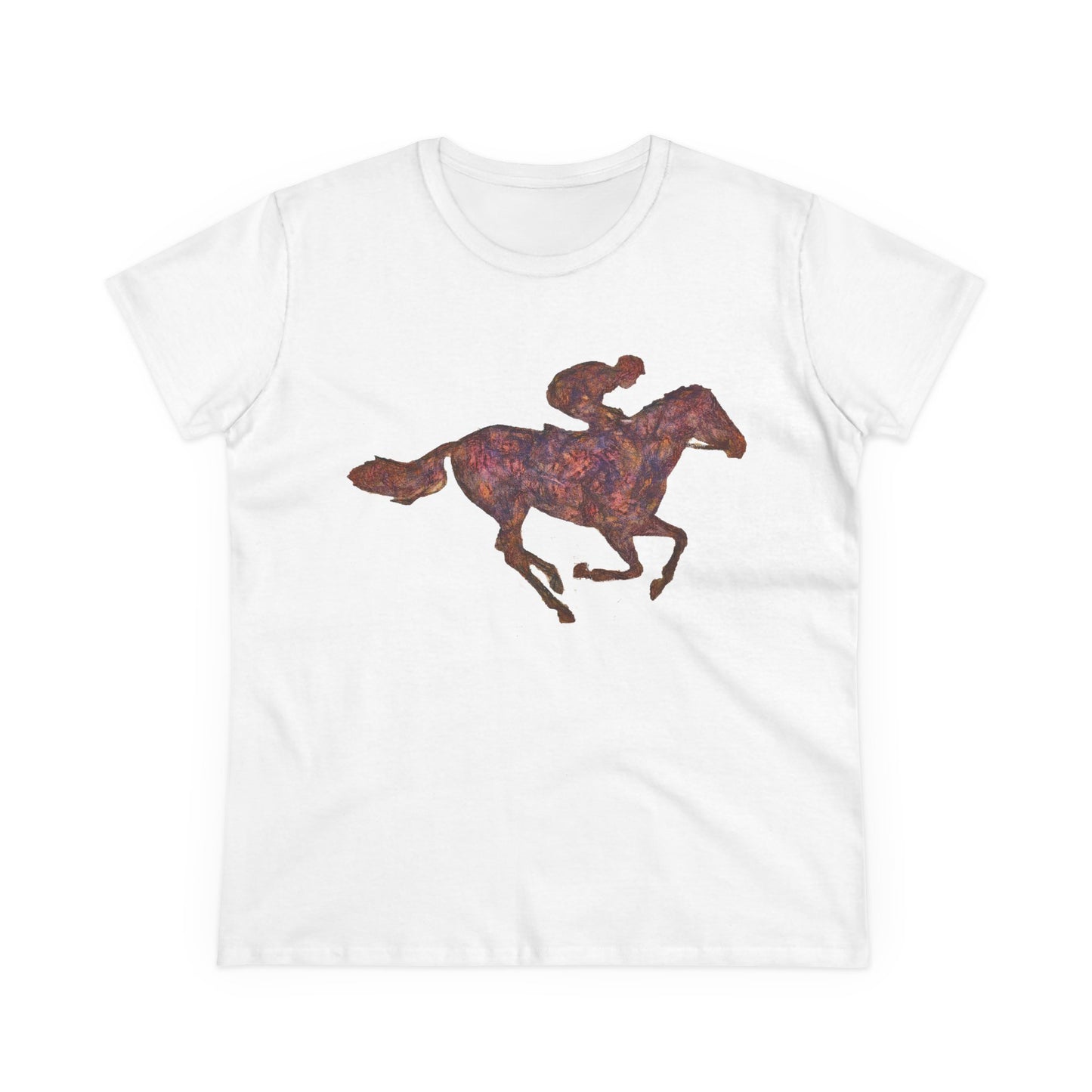 Race Horse Women's Midweight Cotton Tee
