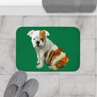 'Bugsy' English Bulldog Fine Art Bathroom Rug Mat