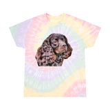 American Water Spaniel Unisex Cotton Tie-Dye Tee, Spiral