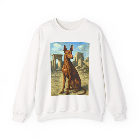 Egyptian Pharoh Hound - Unisex 50/50 Crewneck Sweatshirt