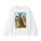 Egyptian Pharoh Hound - Unisex 50/50 Crewneck Sweatshirt