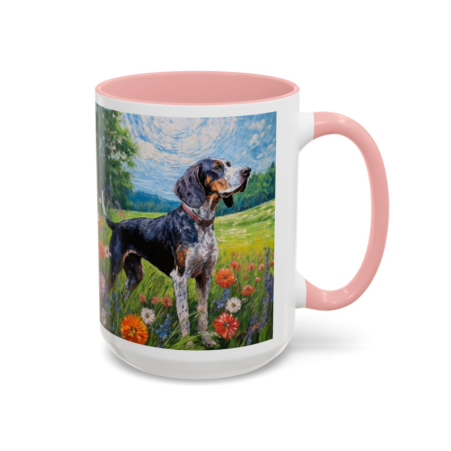 Bluetick Coonhound - Accent Ceramic Coffee Mug - Two Sizes Available