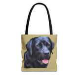 Black Labrador Retriever - Spun Polyester Tote Bag - 3 Sizes