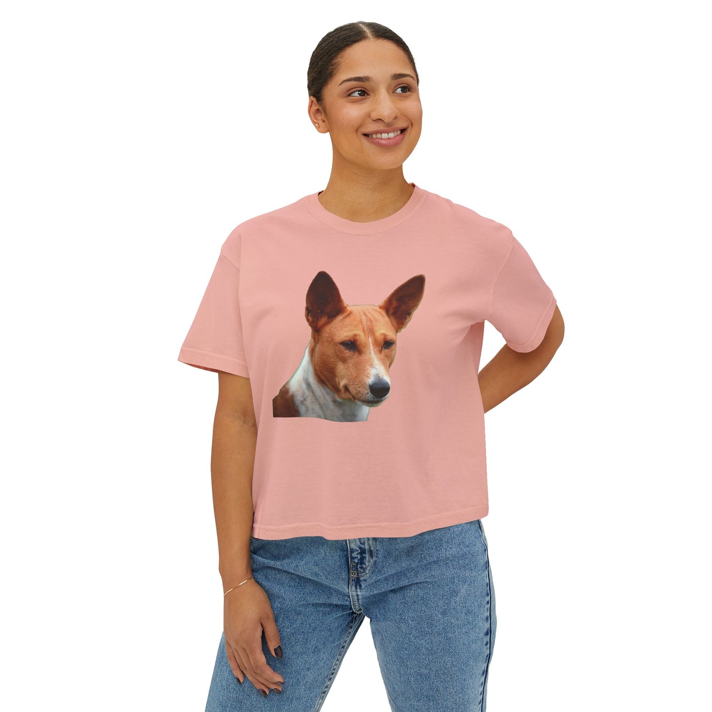Basenji Women's Oversized Boxy Tee