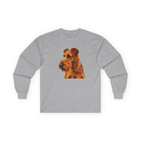 Irish Terrier 'Jocko' Unisex Cotton Long Sleeve Tee