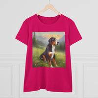 Greater Swiss Mountain Dog Women's Midweight Cotton Tee