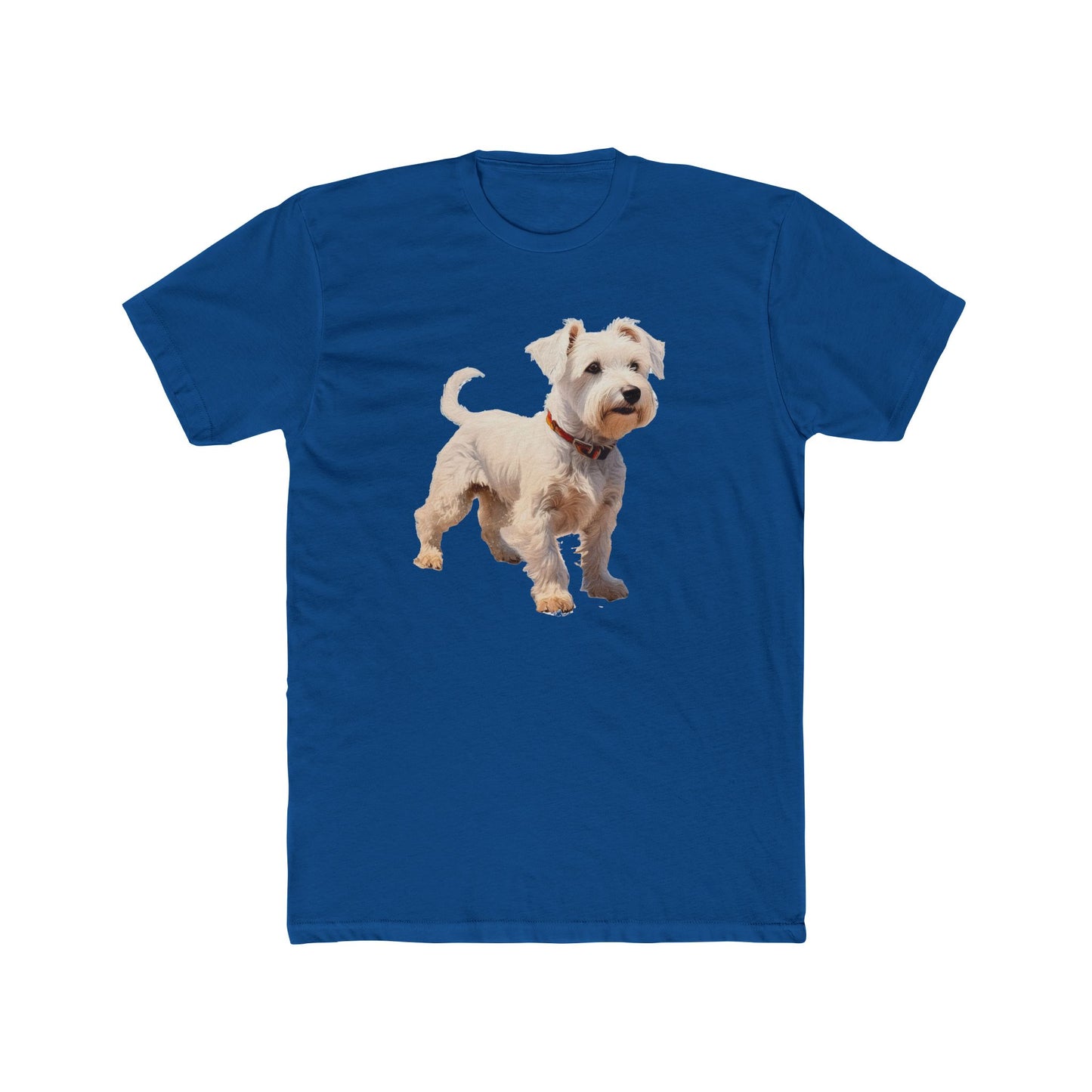 Sealyham Terrier Men's Fitted Cotton Crew Tee