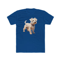 Sealyham Terrier Men's Fitted Cotton Crew Tee
