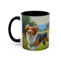 Nederlandse Kooikerhondje - Ceramic Accent Coffee Mug - 2 Sizes