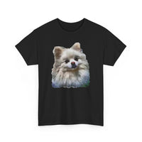 Pomeranian "Snowball" Unisex Heavy Cotton Tee by Doggylips™