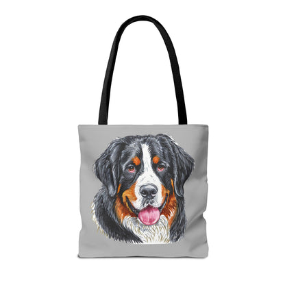Bernese Mountain Dog Polyester Tote Bag (AOP)