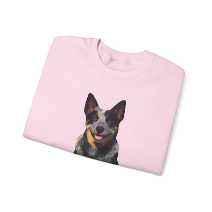Blue Heeler 'Bailey' - Australian Cattle Dog Unisex 50/50 Crewneck Sweatshirt