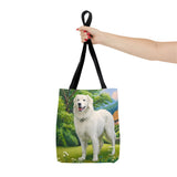 Hungarian Kuvasz Canvas Tote Bag — Kuvasz Dog Print