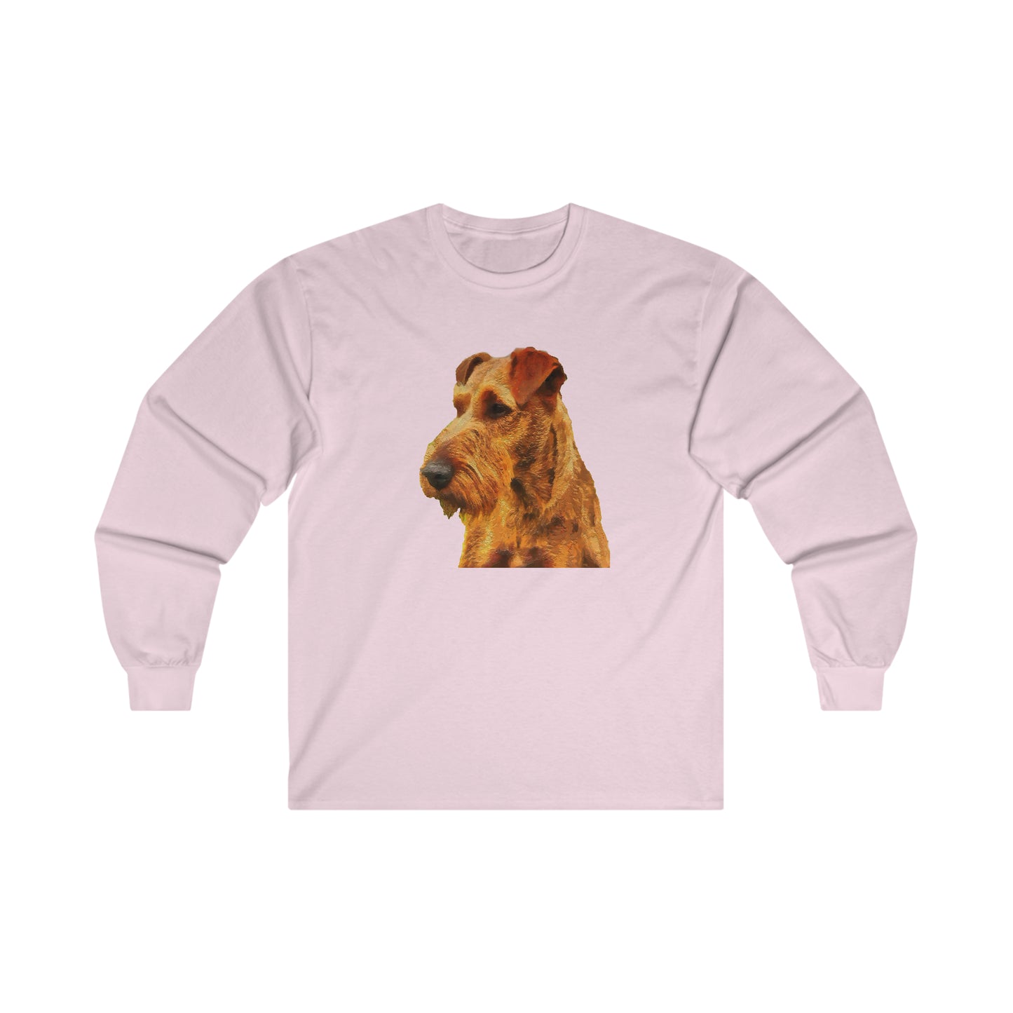 Irish Terrier 'Jocko' Unisex Cotton Long Sleeve Tee