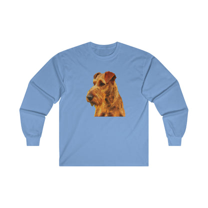 Irish Terrier 'Jocko' Unisex Cotton Long Sleeve Tee