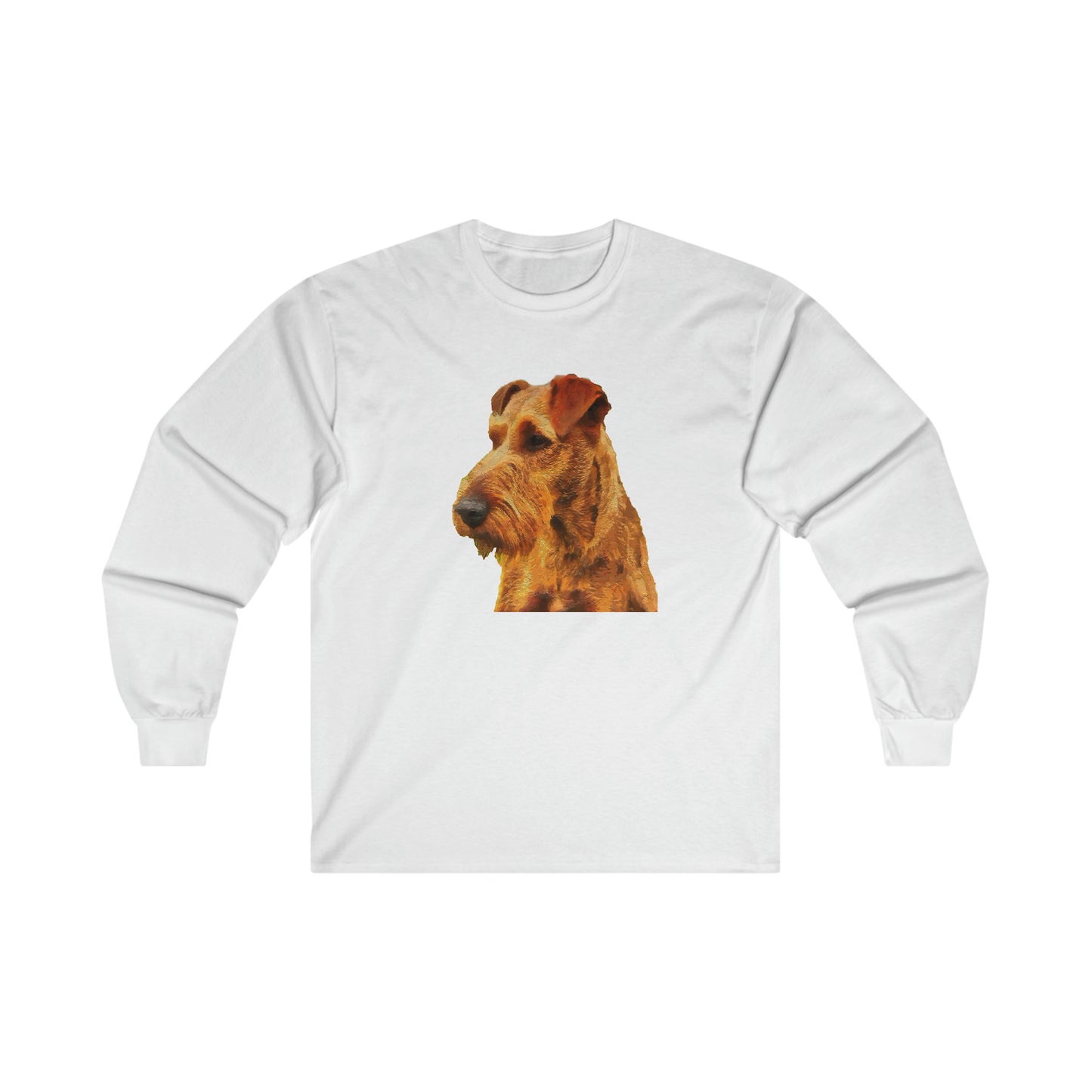 Irish Terrier 'Jocko' Unisex Cotton Long Sleeve Tee