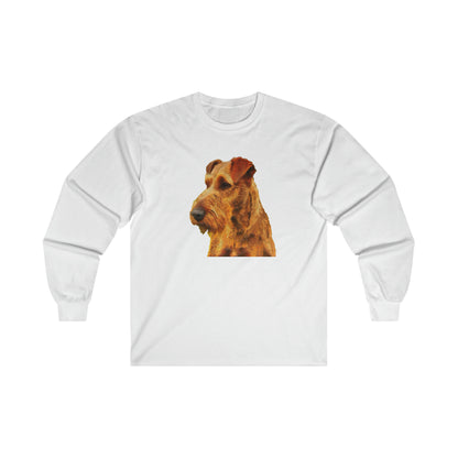 Irish Terrier 'Jocko' Unisex Cotton Long Sleeve Tee