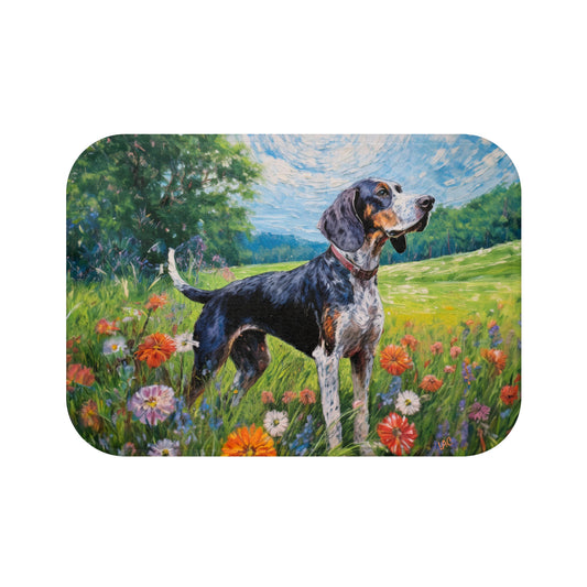 Bluetick Coonhound Bathroom Rug Mat